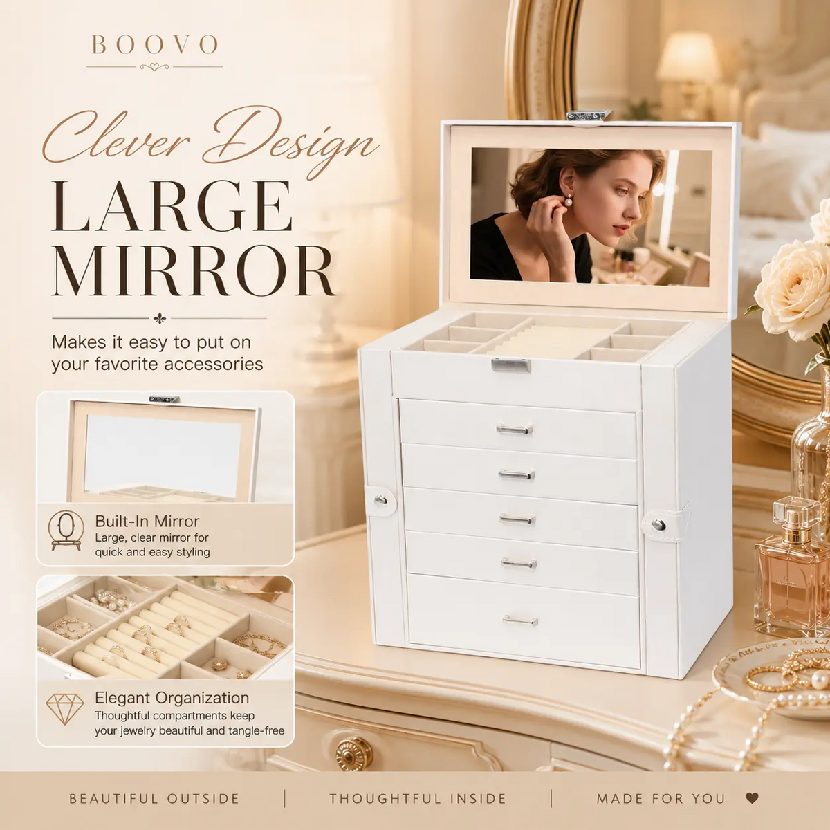 6 Tier Jewelry Box Organizer