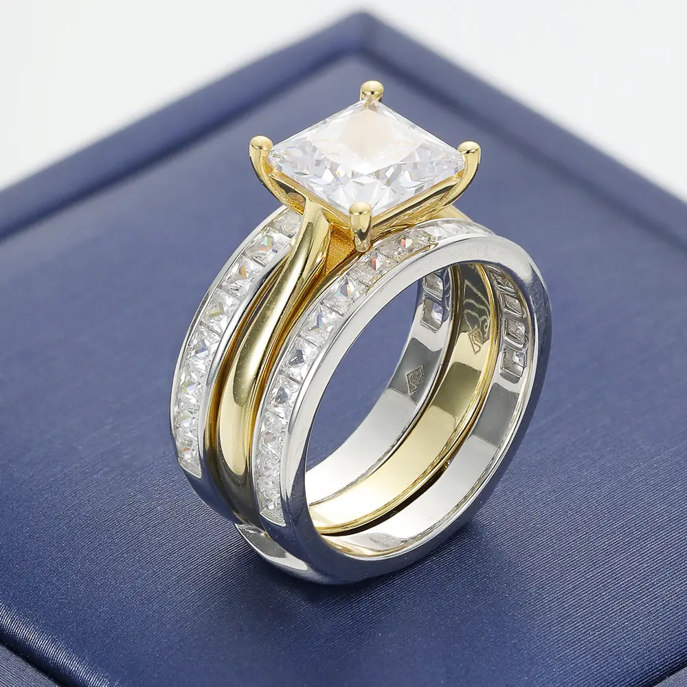 Two Tone Double Layer Ring