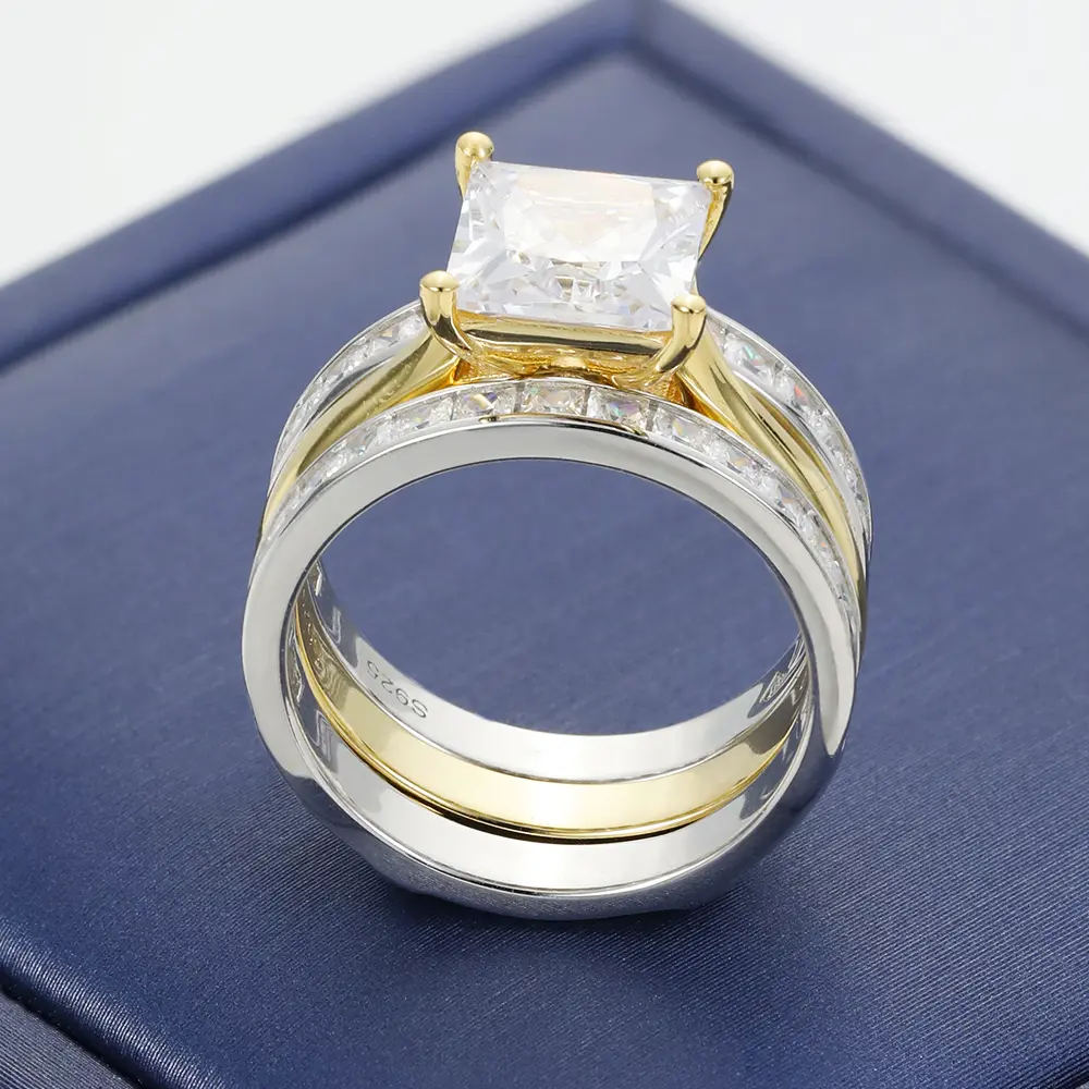 Two Tone Double Layer Ring