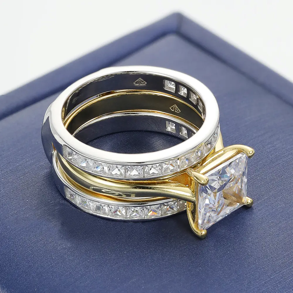 Two Tone Double Layer Ring