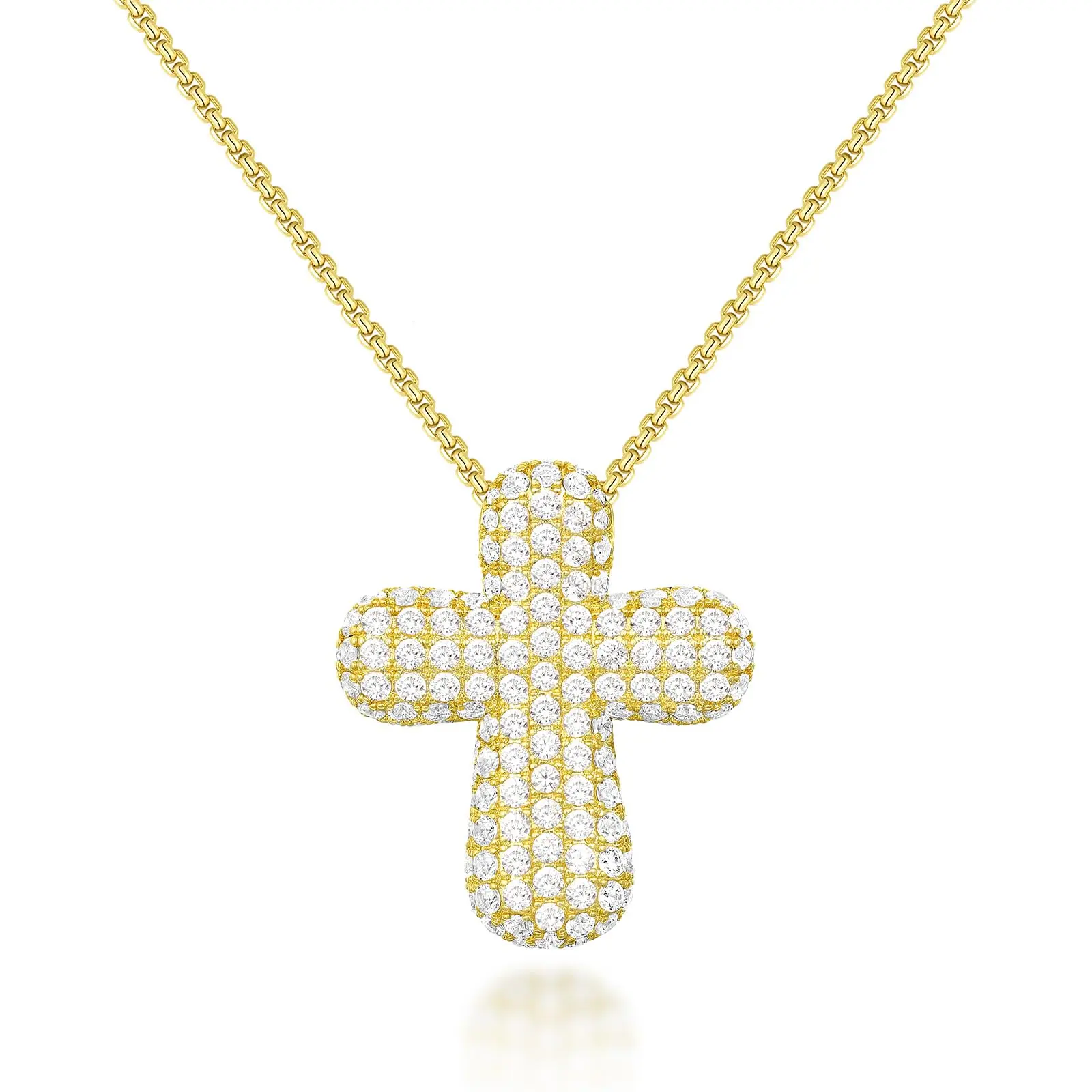 Bubble Cross Necklace