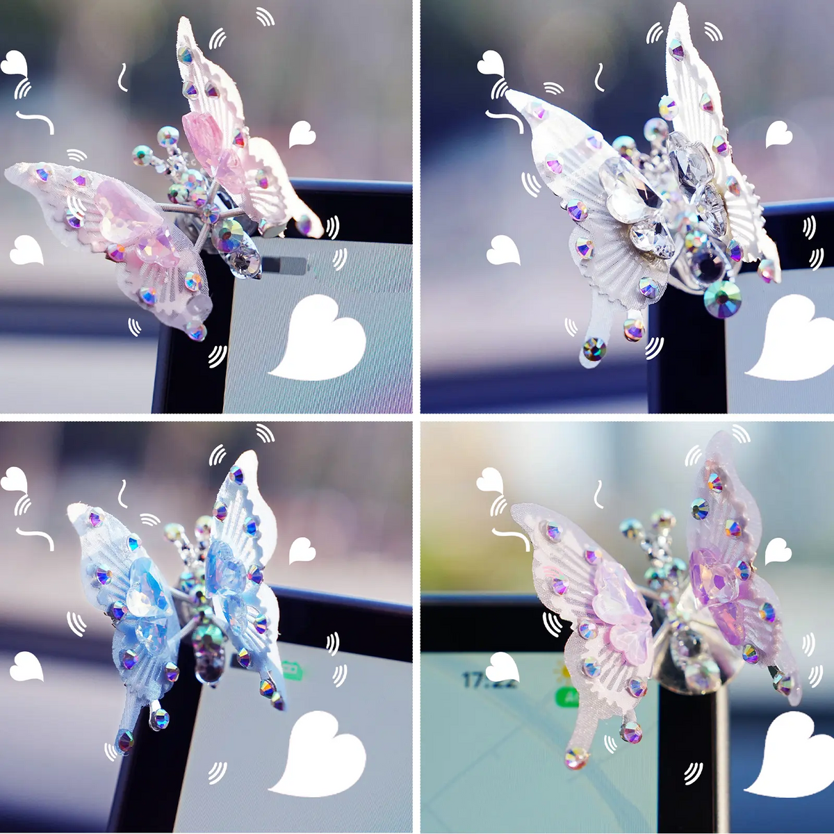 4pc Flying Butterfly Decor