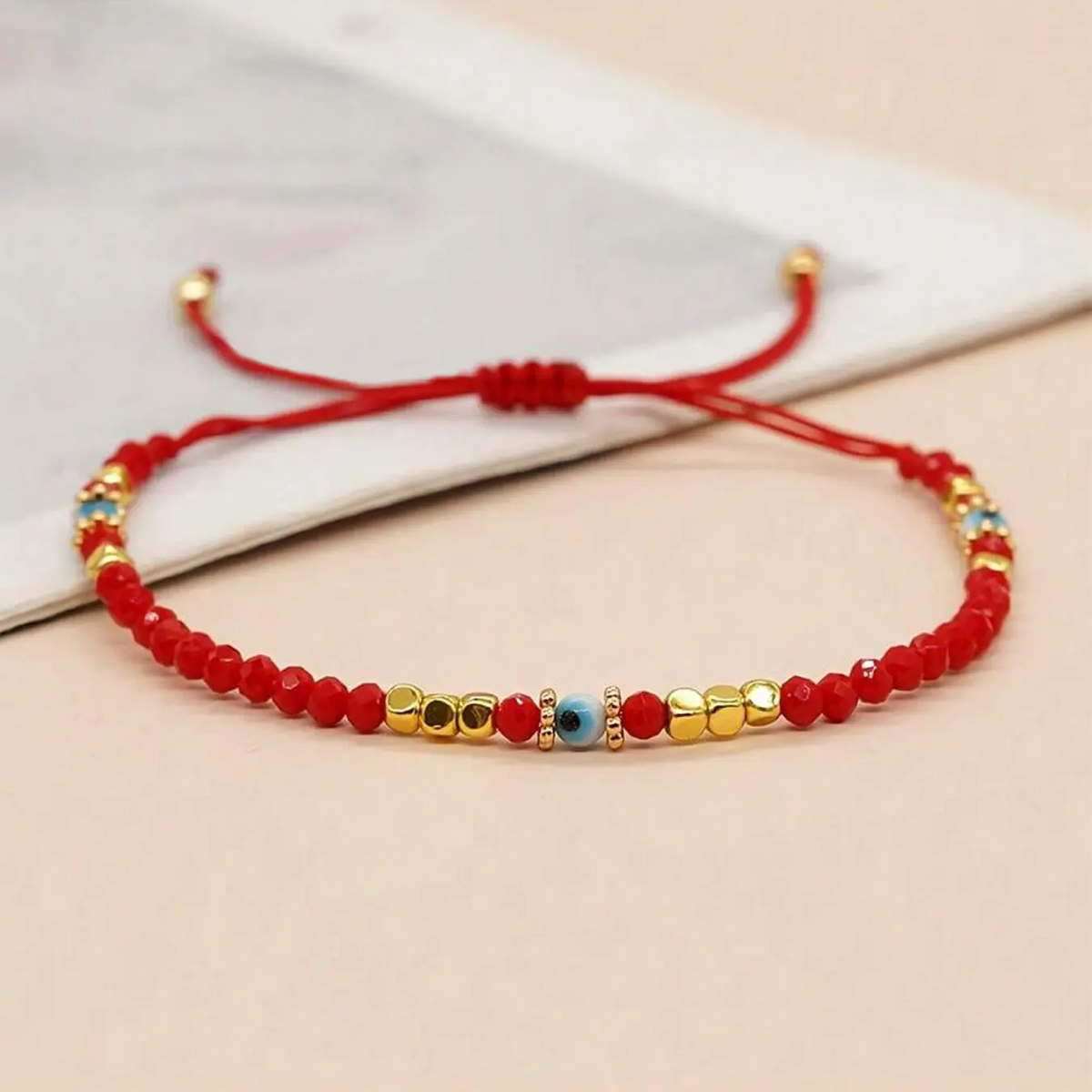 Boho Red Rope Bracelet
