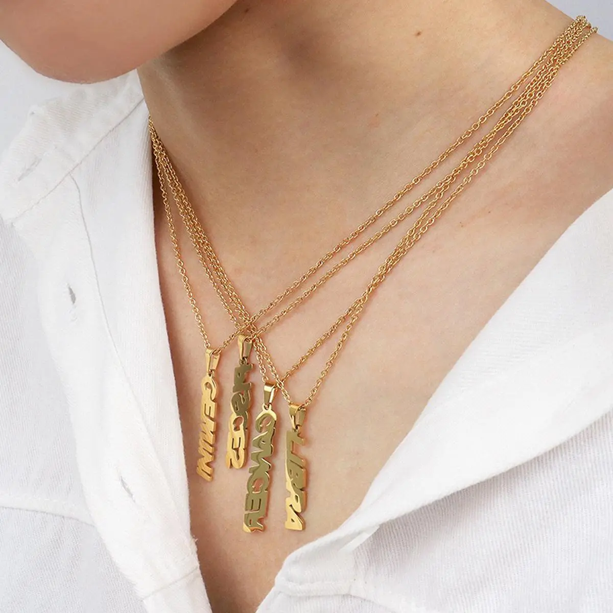 Vertical Constellation Necklace