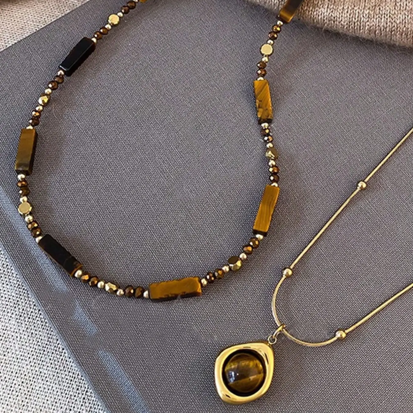 Vintage Stone Necklace