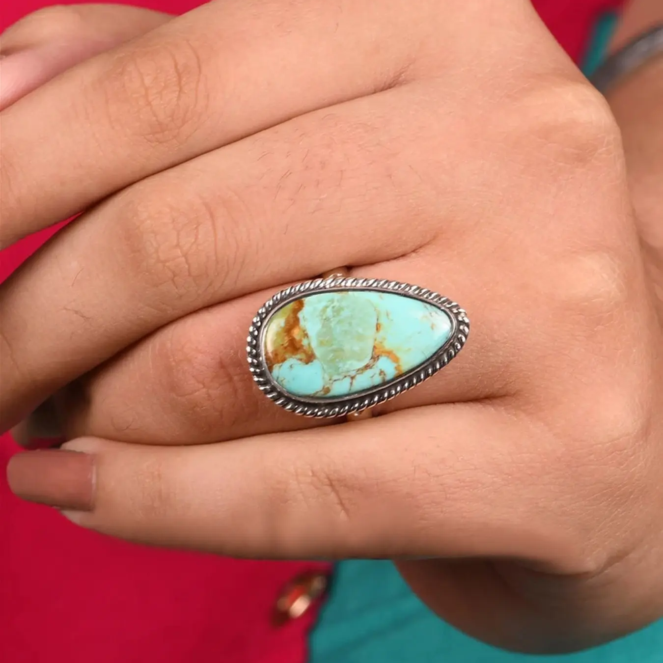 Vintage Teardrop Ring