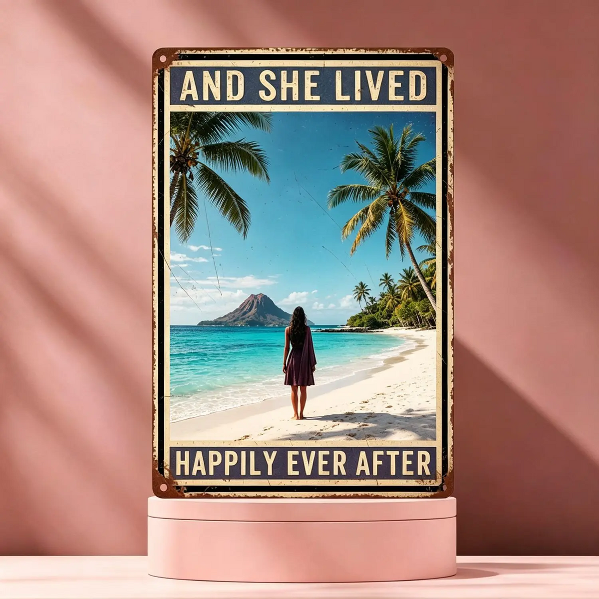 Retro Aluminum Wall Sign