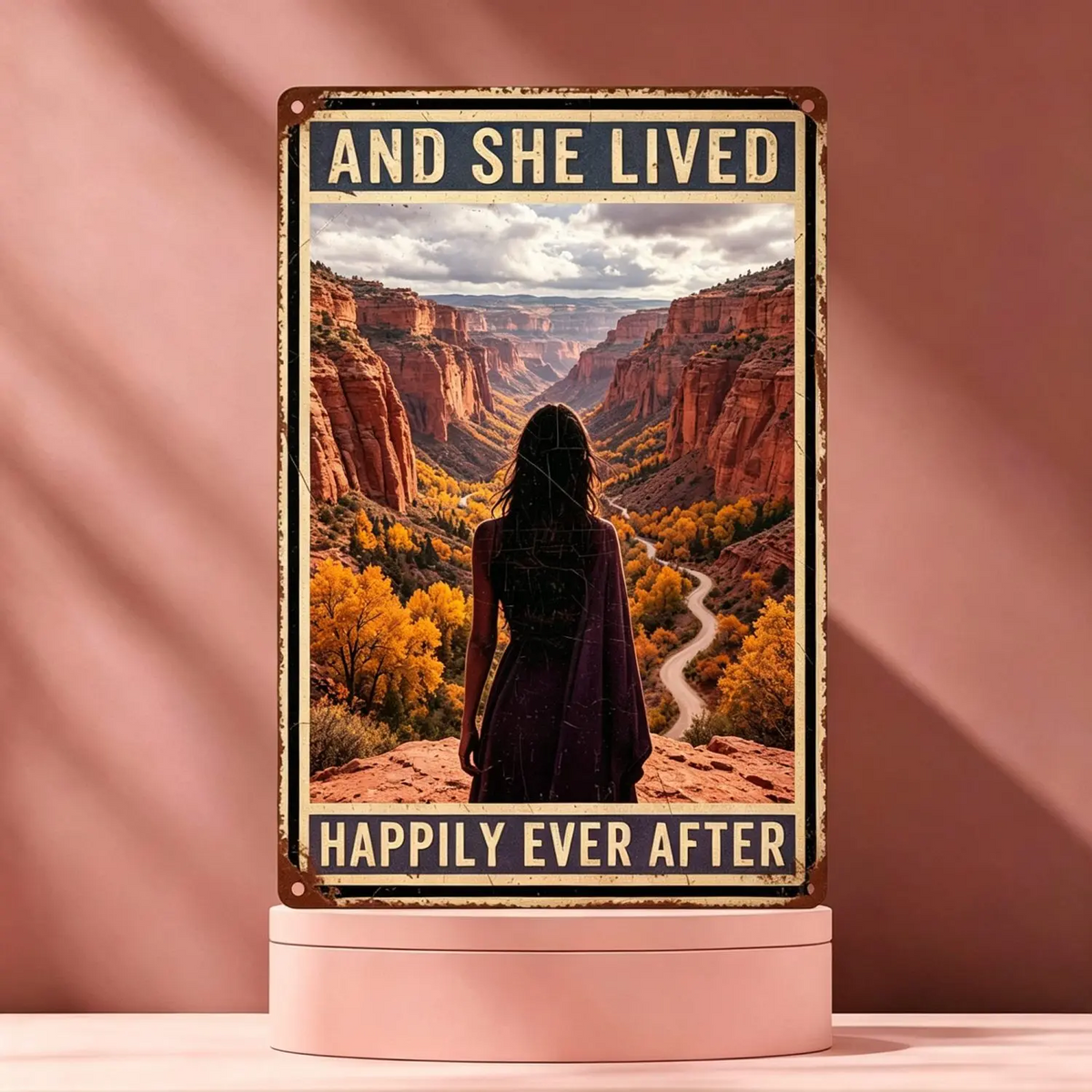 Retro Aluminum Wall Sign