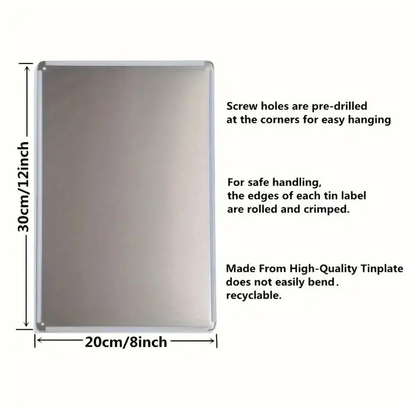 Retro Aluminum Wall Sign