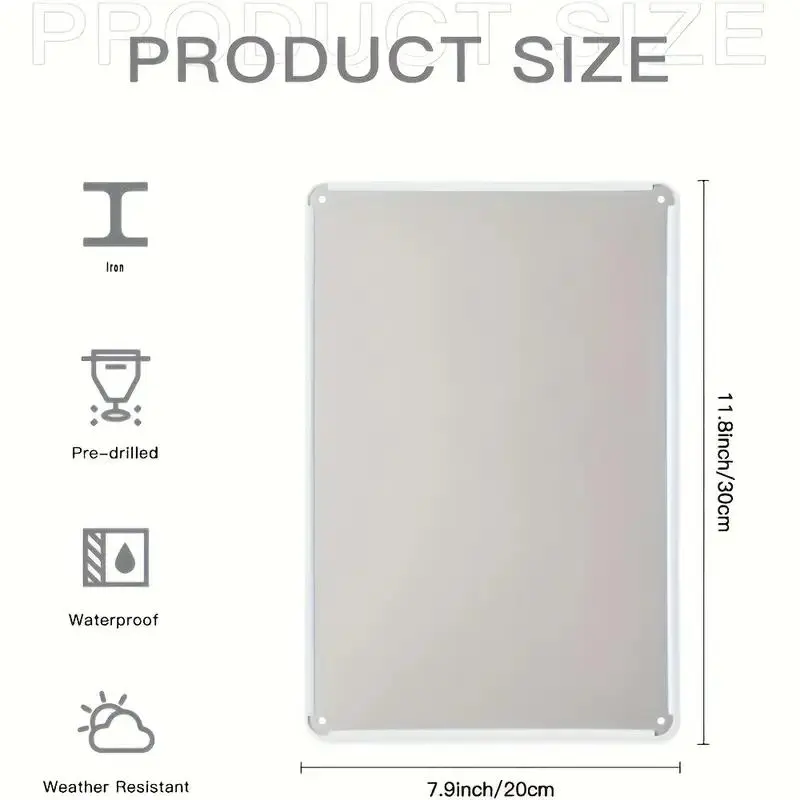 Retro Aluminum Wall Sign