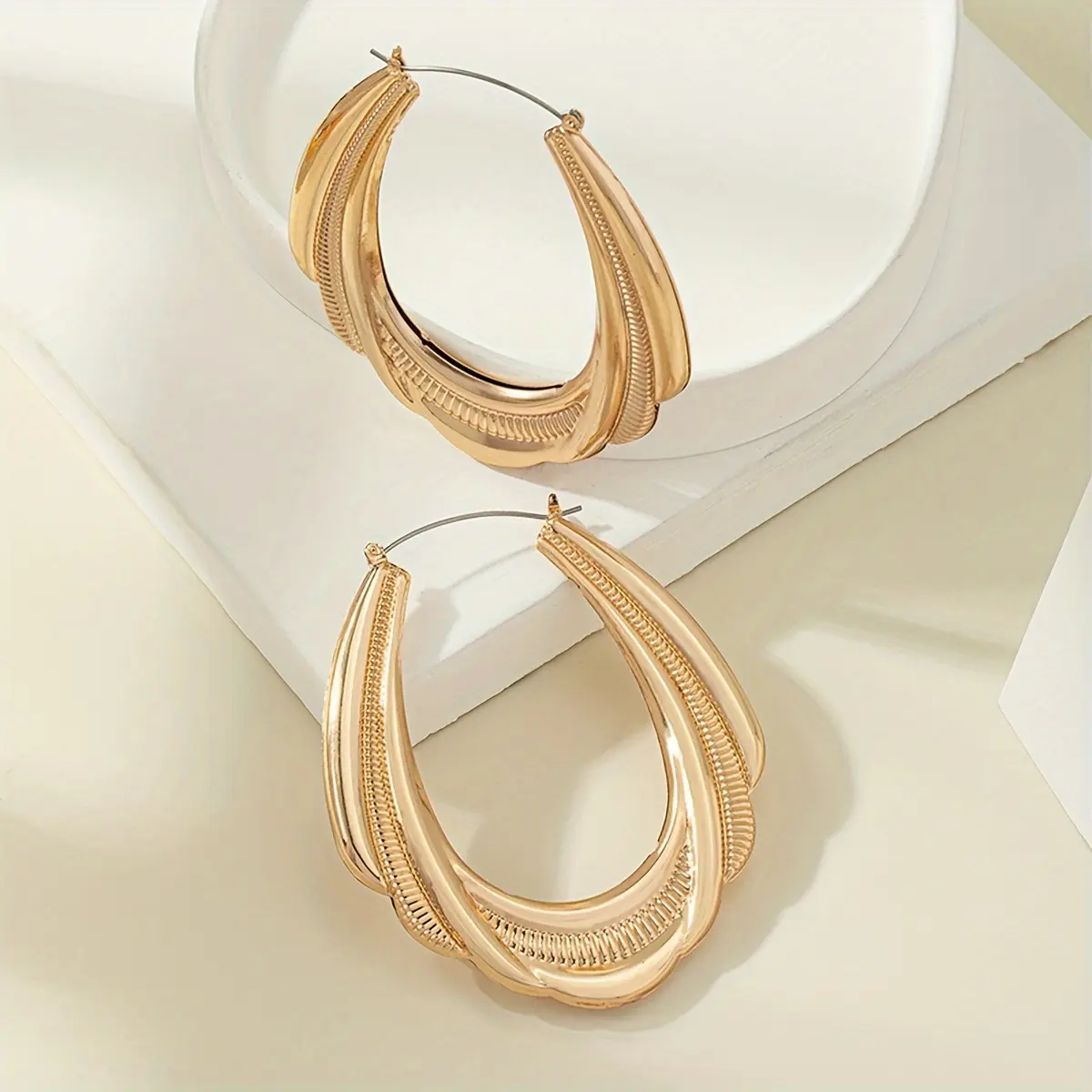 Geometric Hoop Earrings