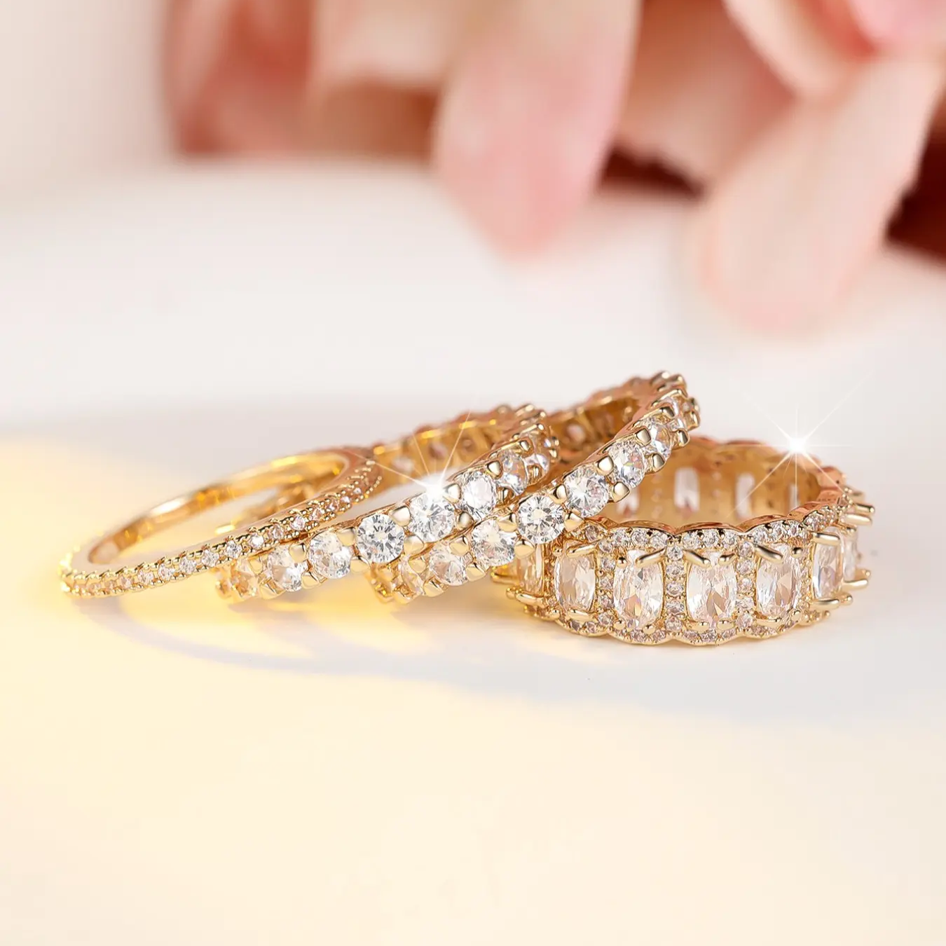 4pc Exquisite Band Rings