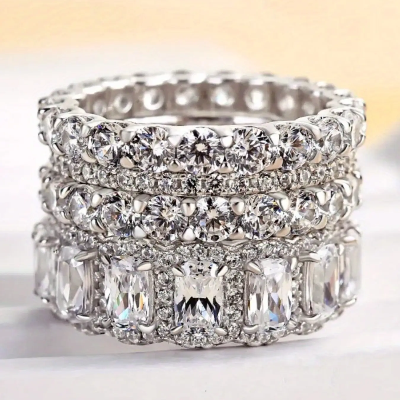 4pc Exquisite Band Rings
