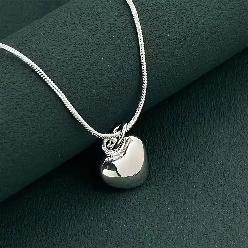 Elegant Silver Heart Necklace