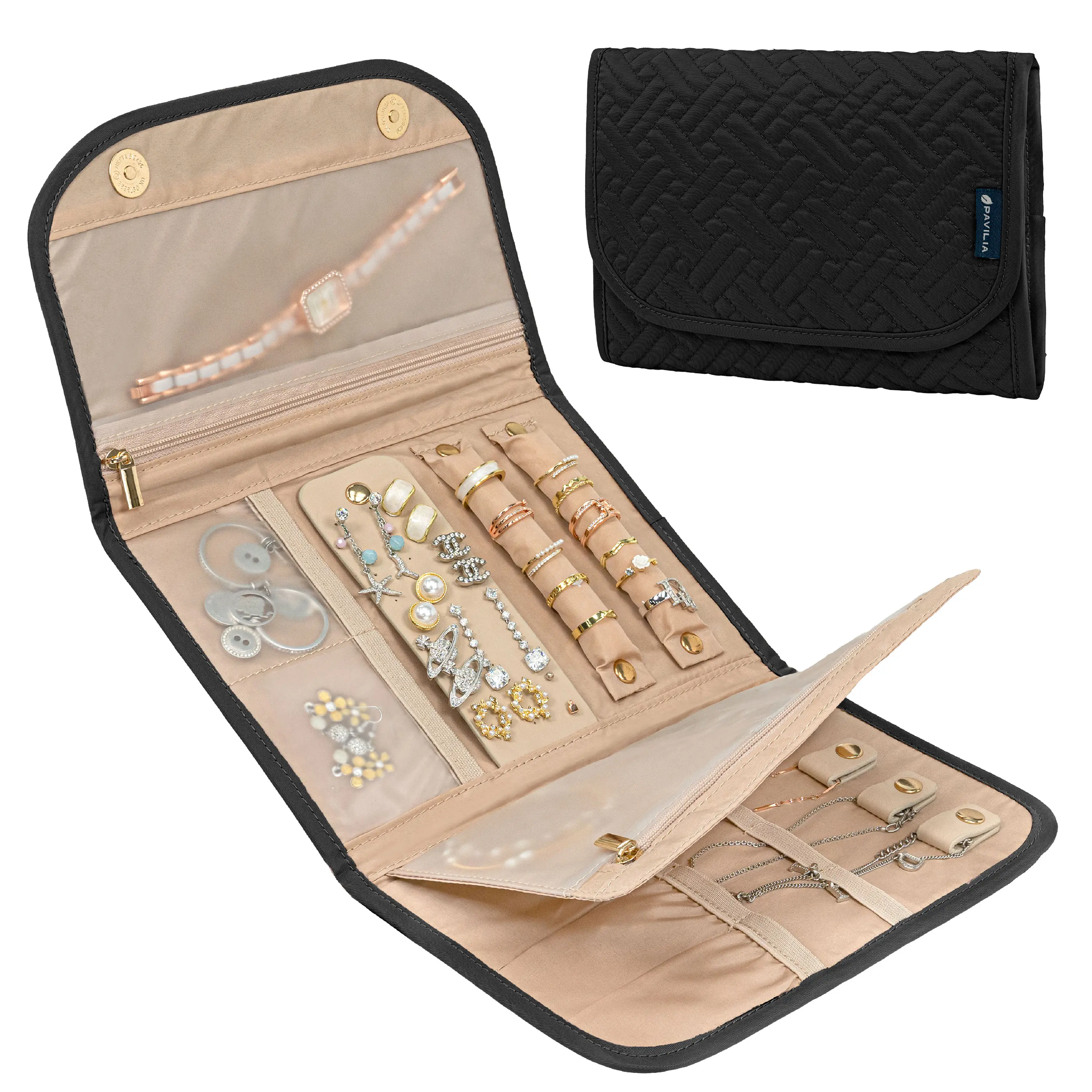 Travel Jewelry Case Organizer