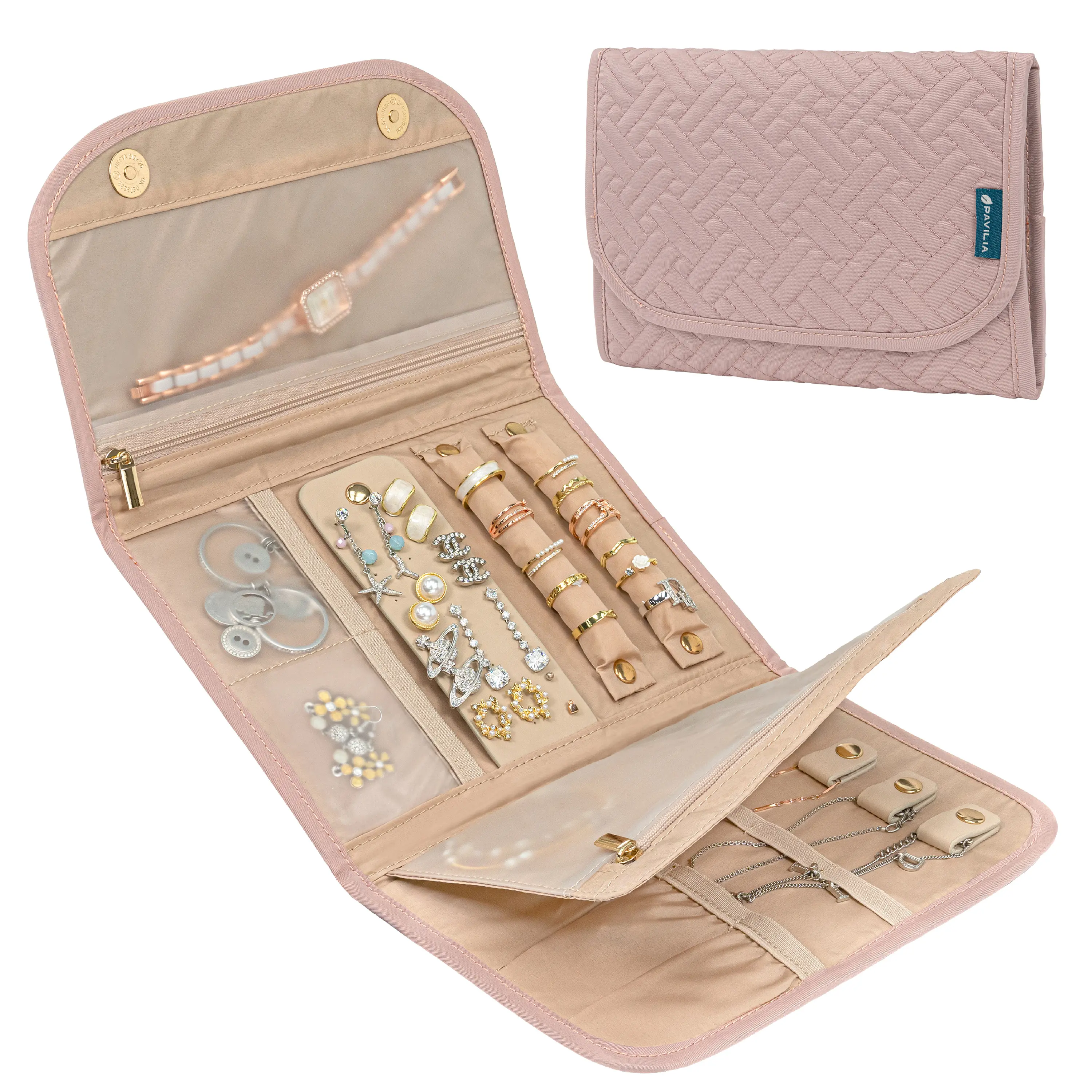 Travel Jewelry Case Organizer