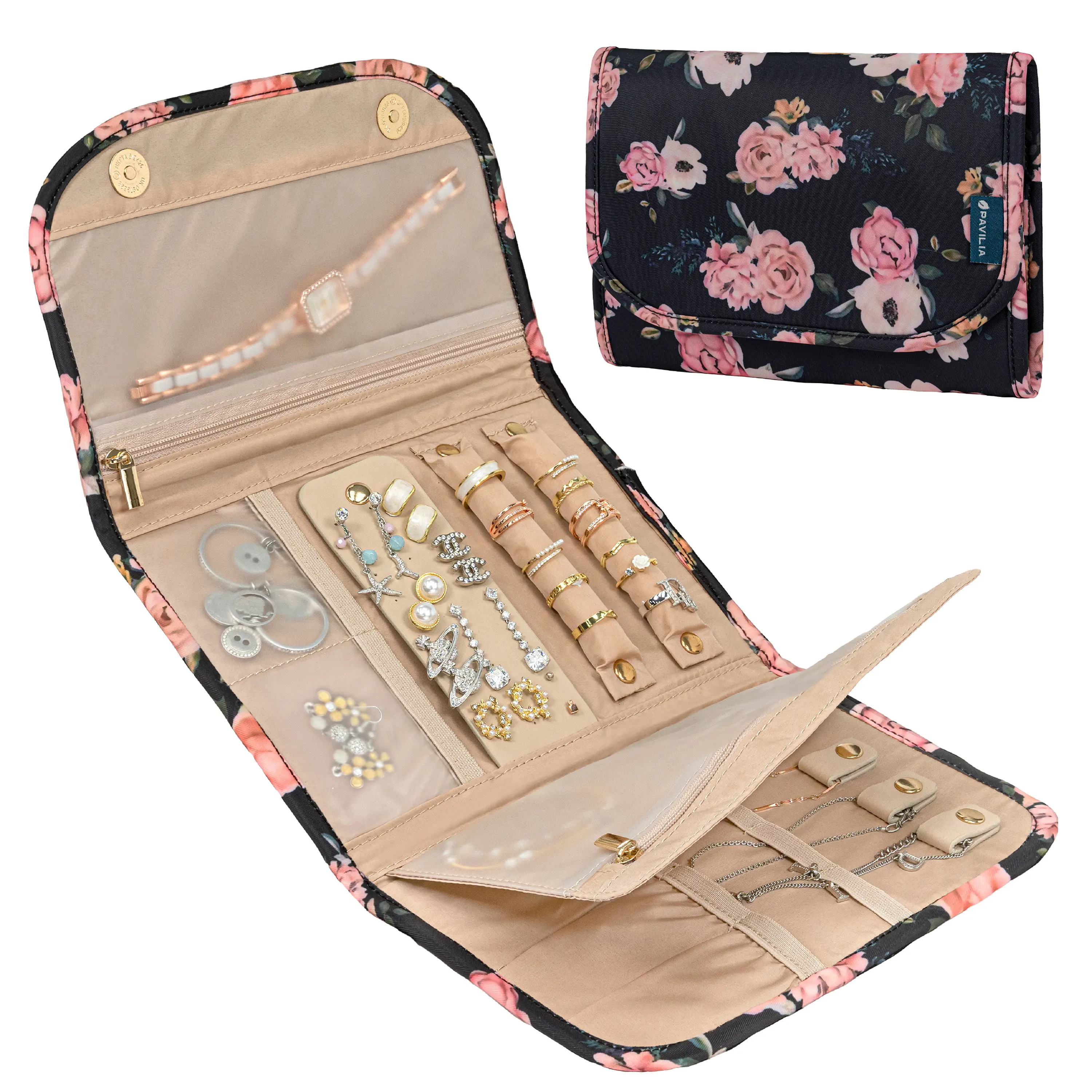 Travel Jewelry Case Organizer
