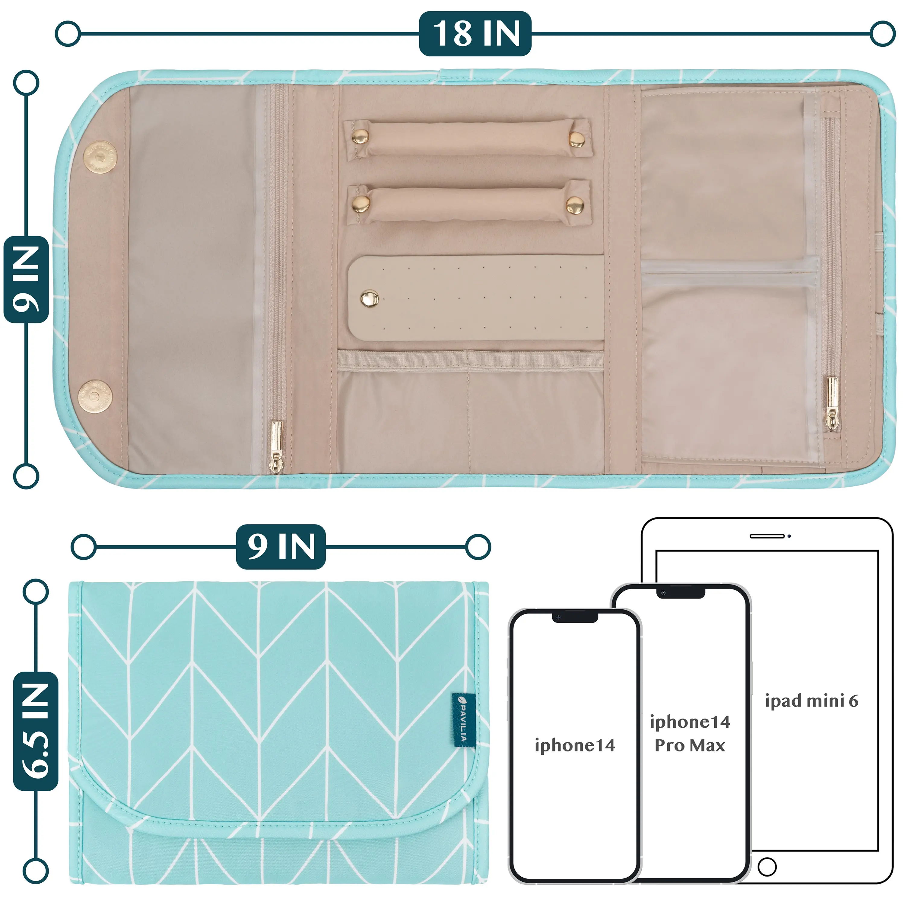 Travel Jewelry Case Organizer