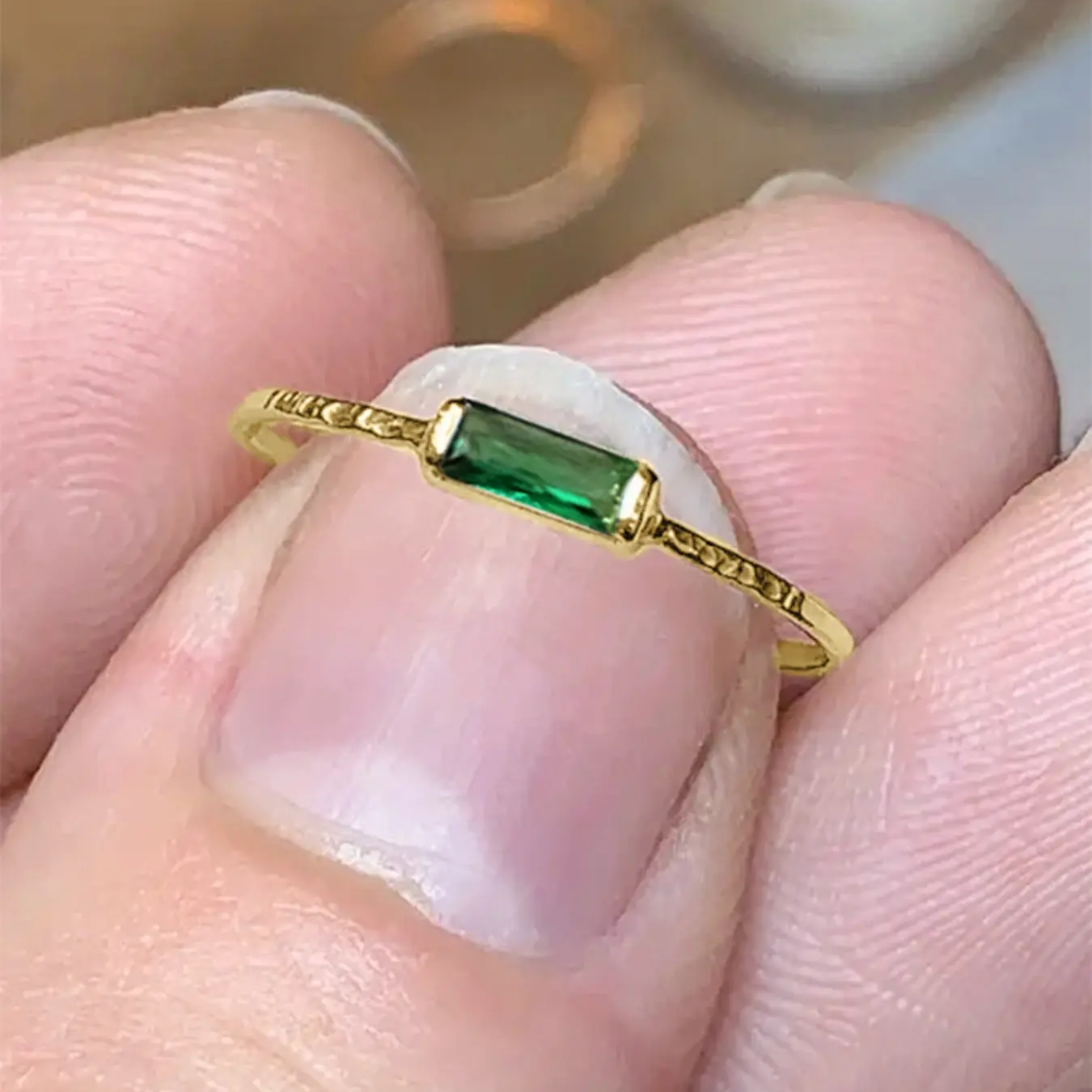 Mini Rectangle Band Ring