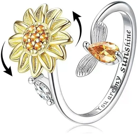 Worry Sunflower Ring
