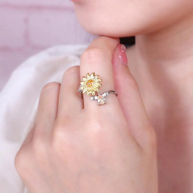 Worry Sunflower Ring