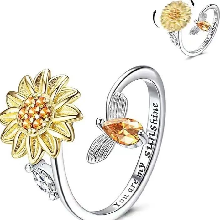 Worry Sunflower Ring