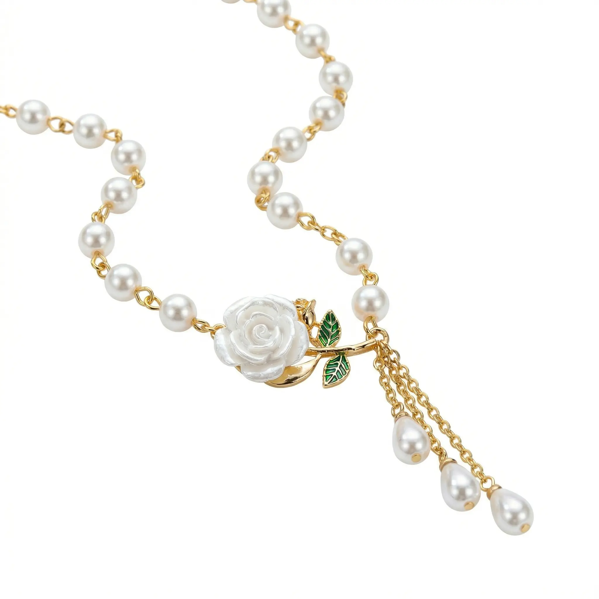 Camellia Tassel Necklace