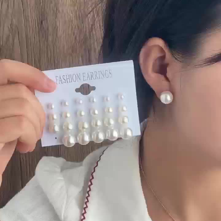 24pc Pearl Earrings