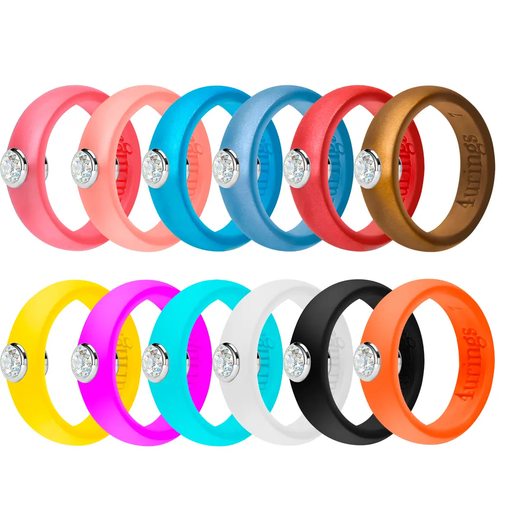Sparkling Silicone Ring