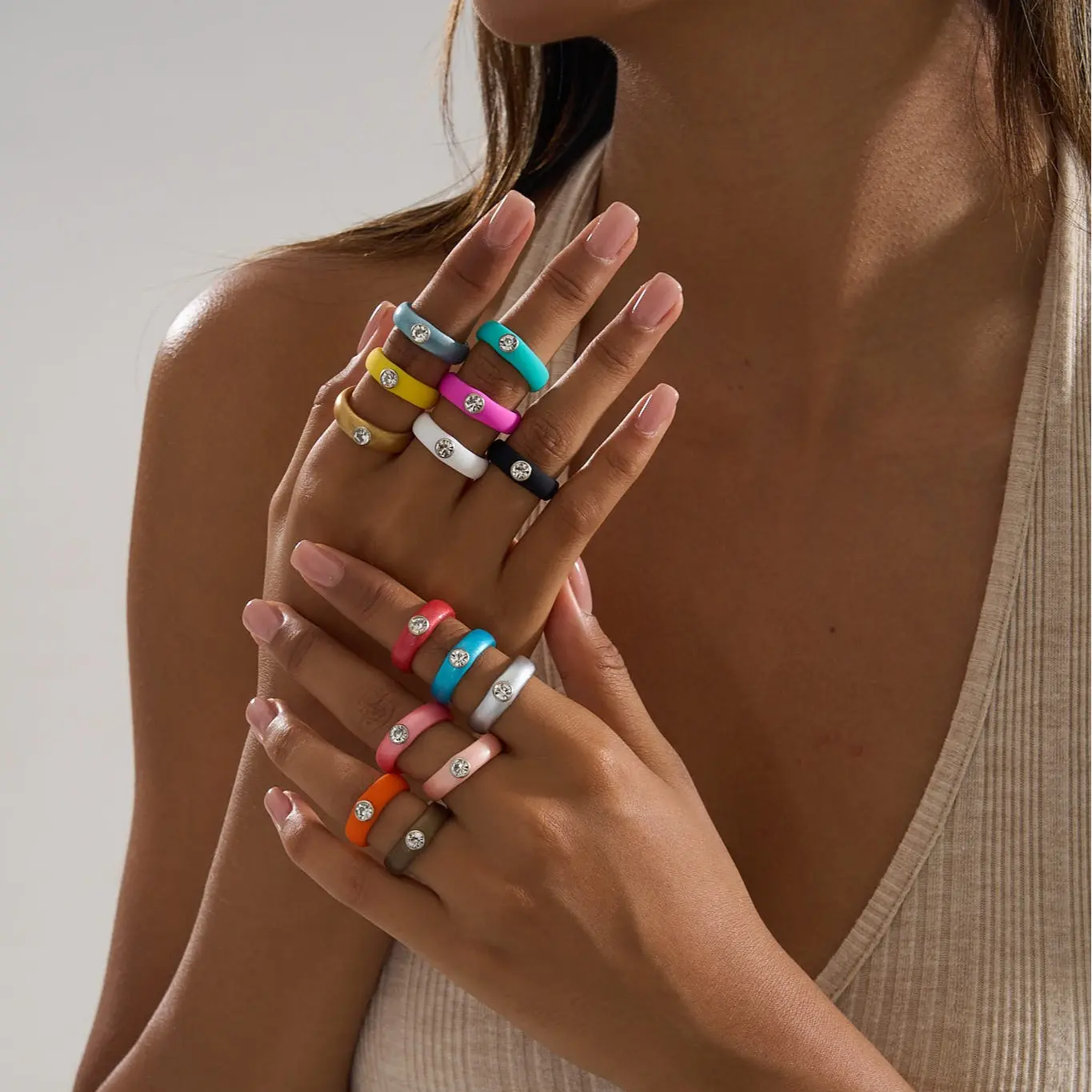 Sparkling Silicone Ring