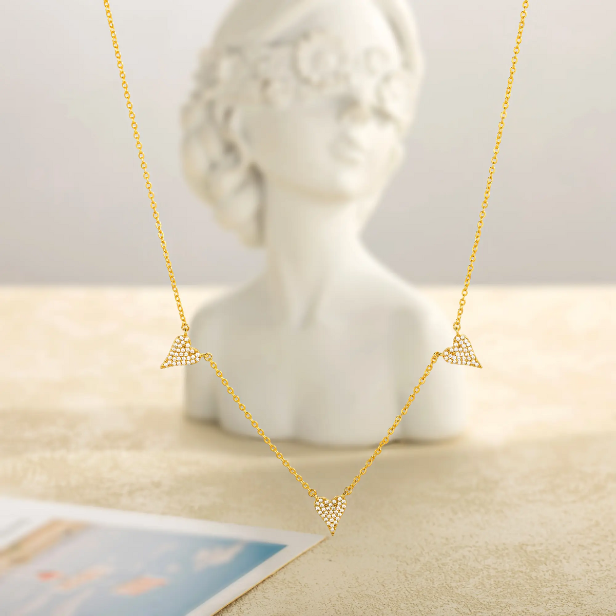3 Heart Necklace