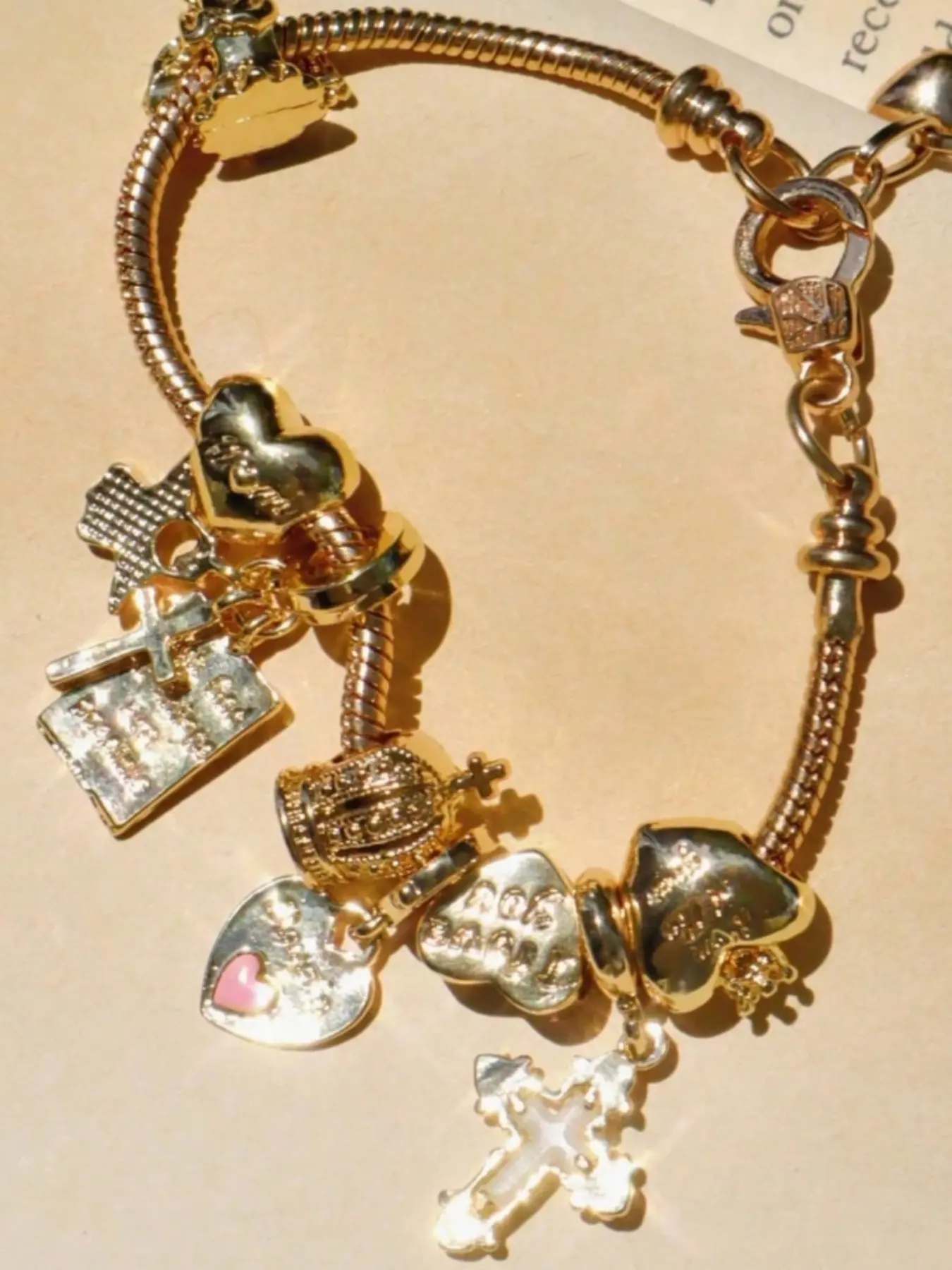 Cross Charm Bracelet