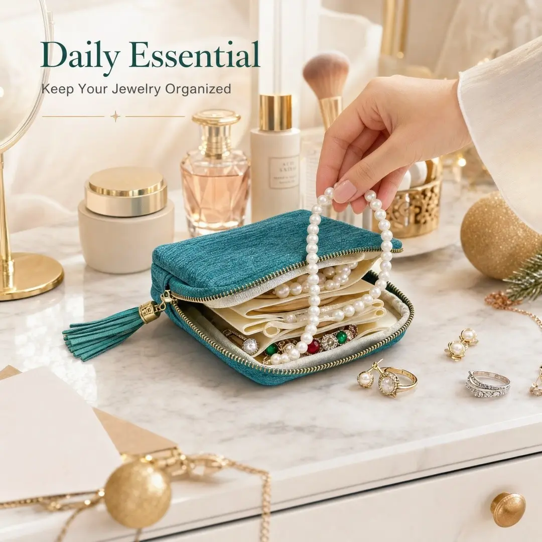 6 Layer Travel Jewelry Bag