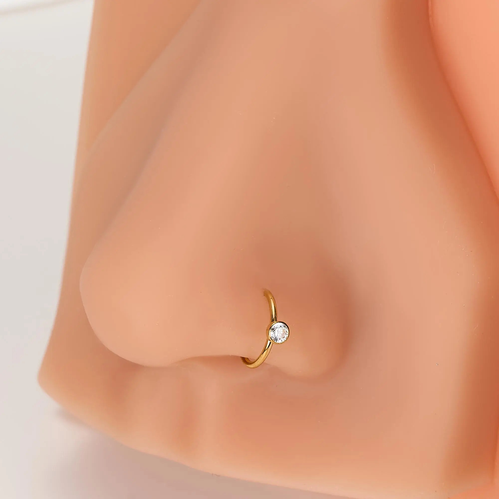Geometric Hinge Nose Ring