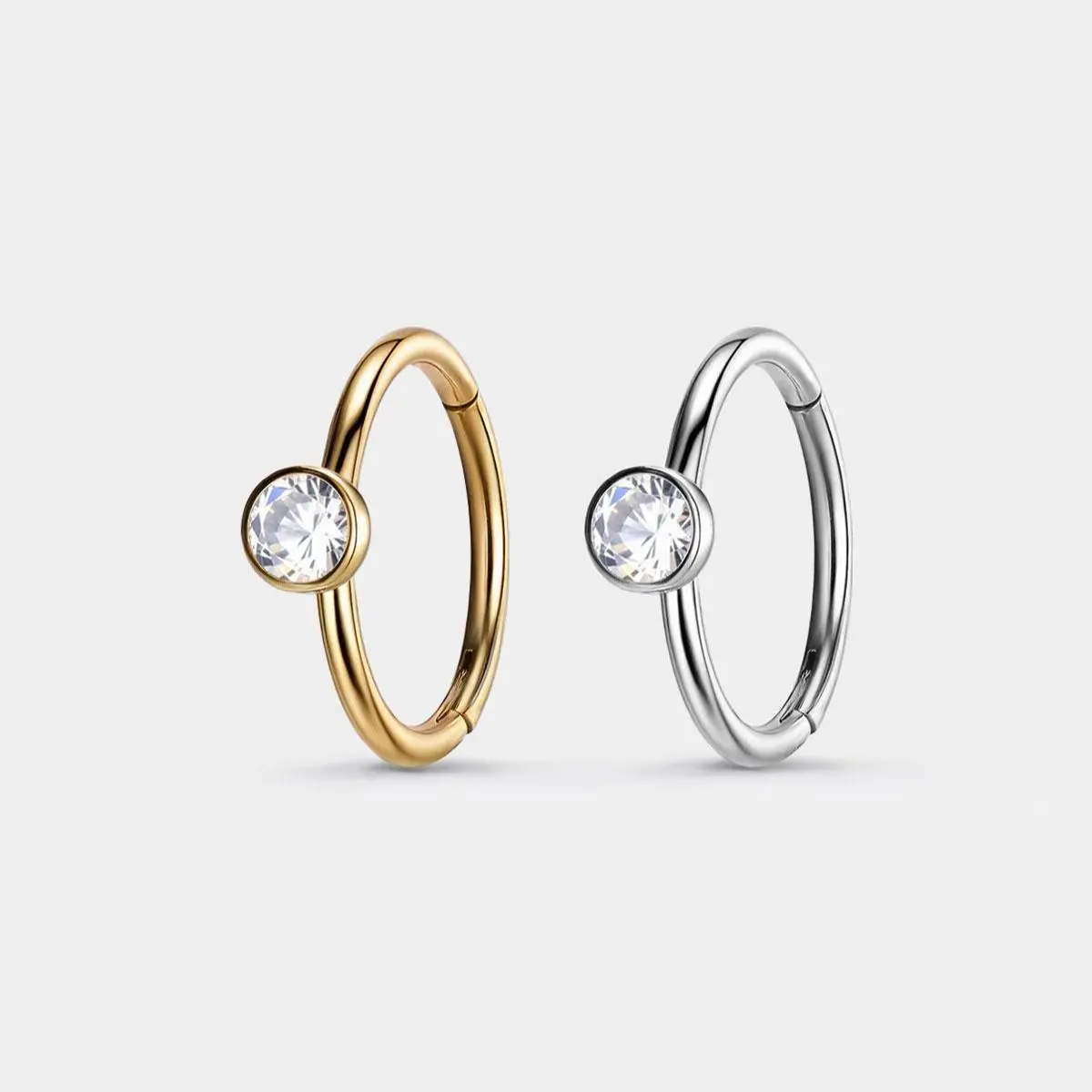 Geometric Hinge Nose Ring