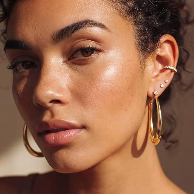 Chunky Hoop Earrings