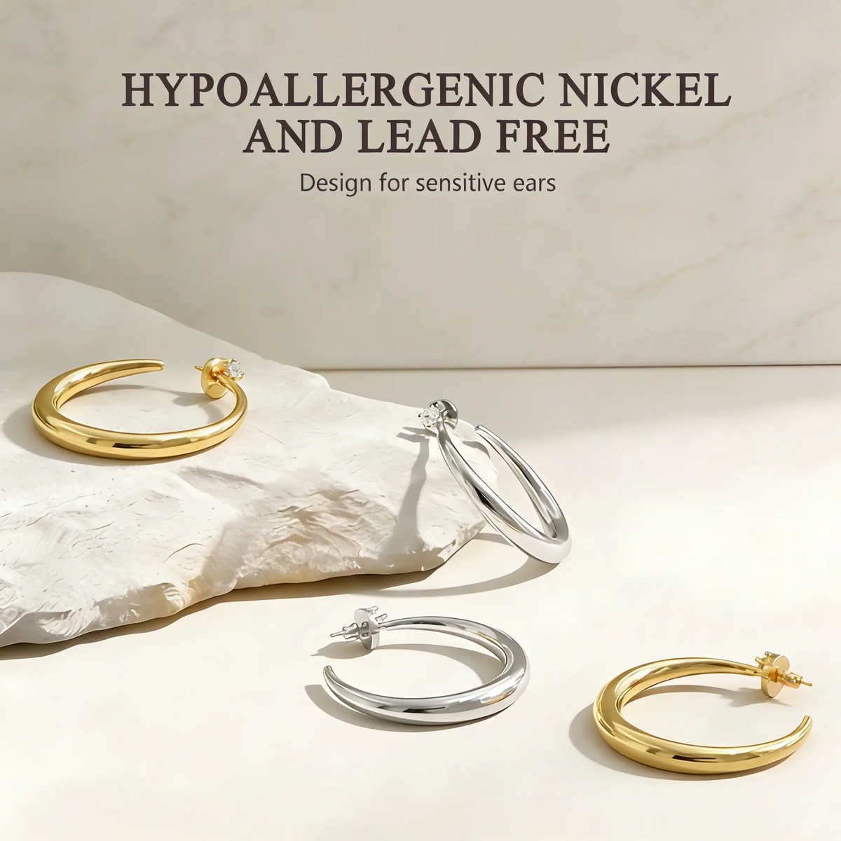 Chunky Hoop Earrings