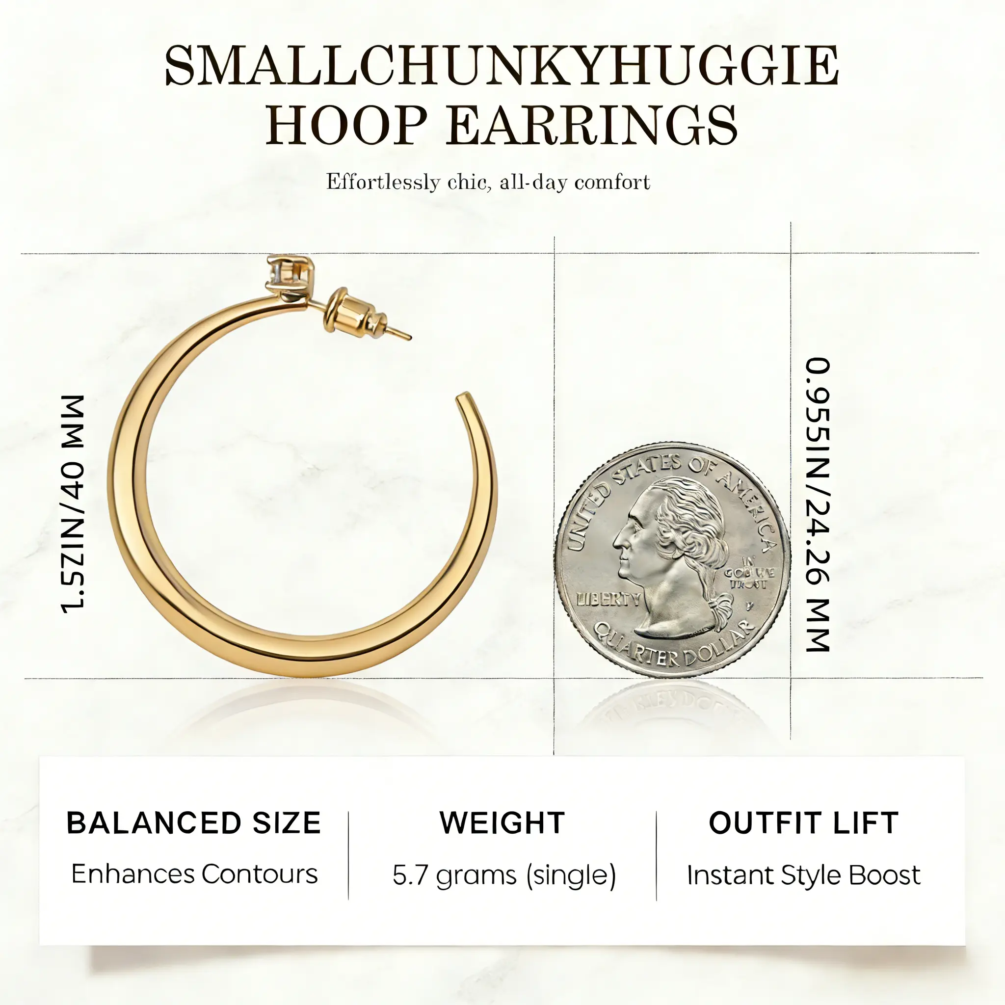 Chunky Hoop Earrings