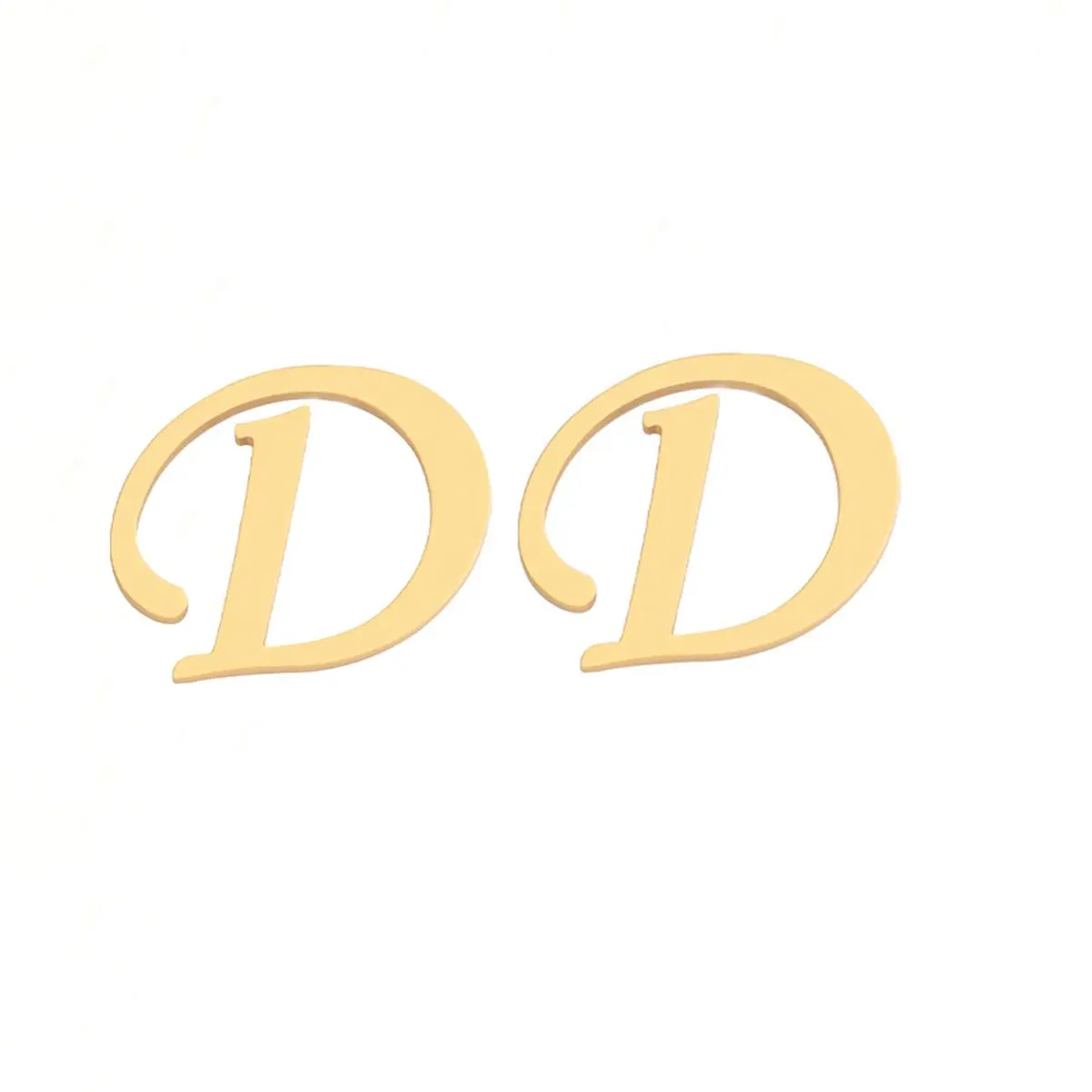 Initial Stud Earrings