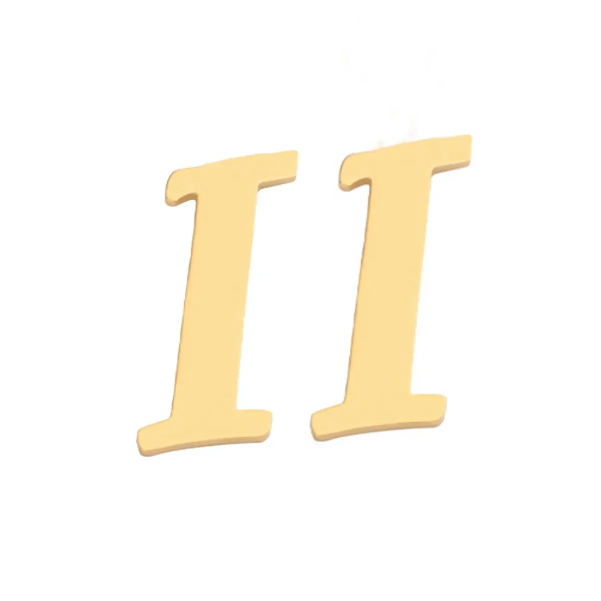 Initial Stud Earrings