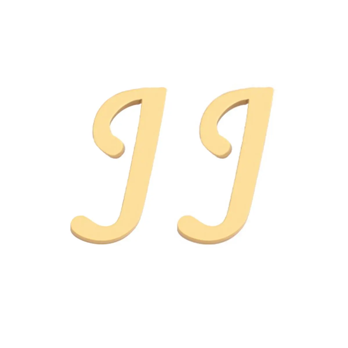 Initial Stud Earrings