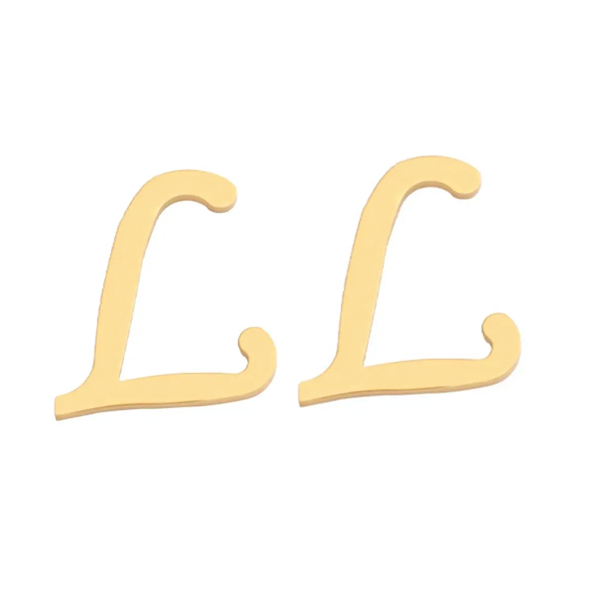 Initial Stud Earrings