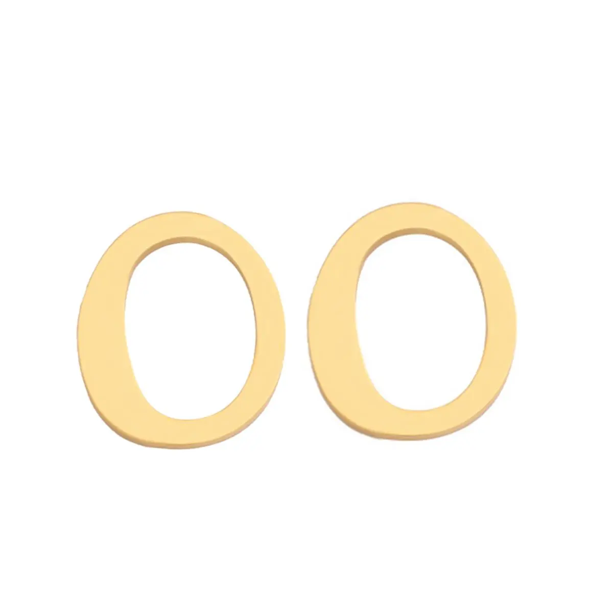 Initial Stud Earrings