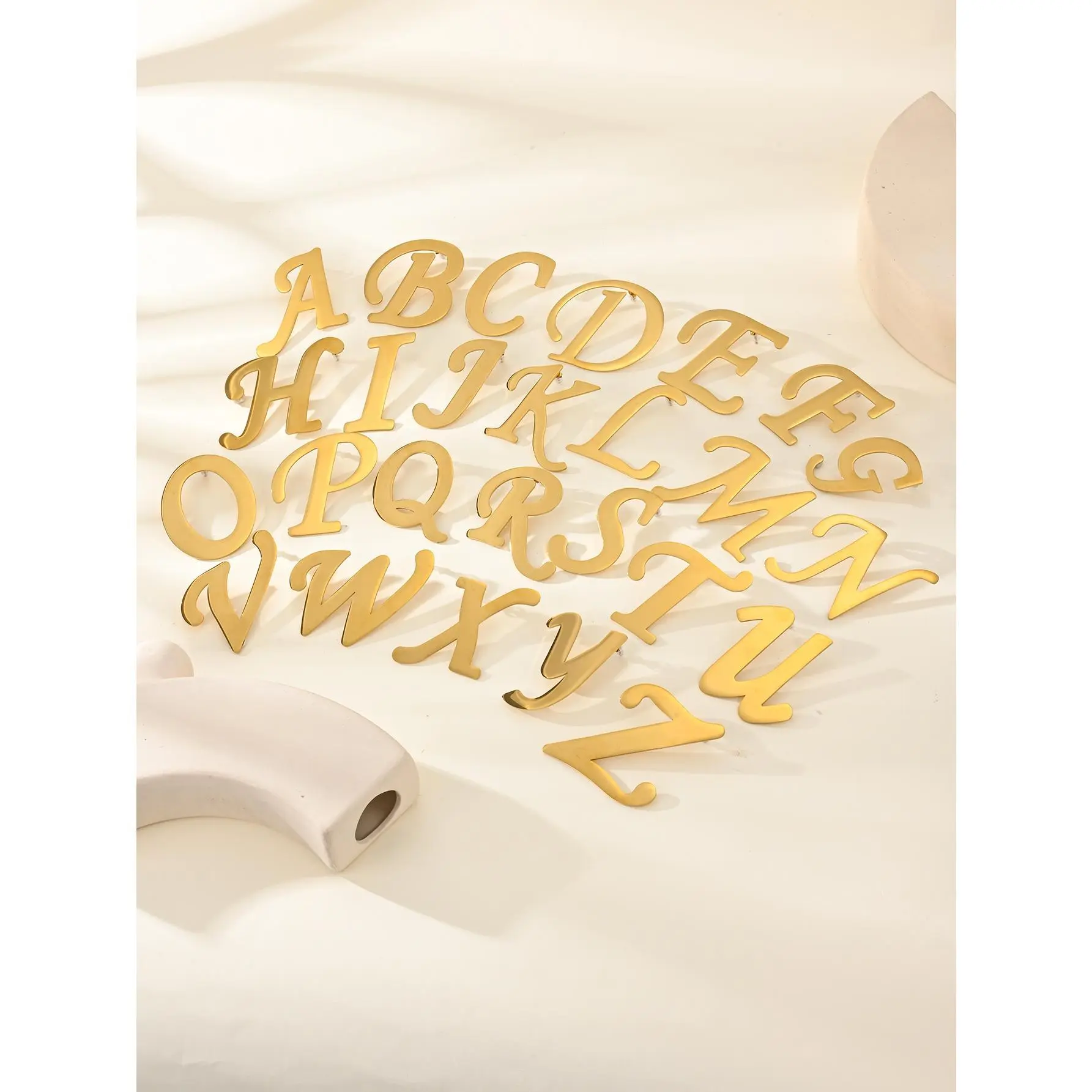 Initial Stud Earrings