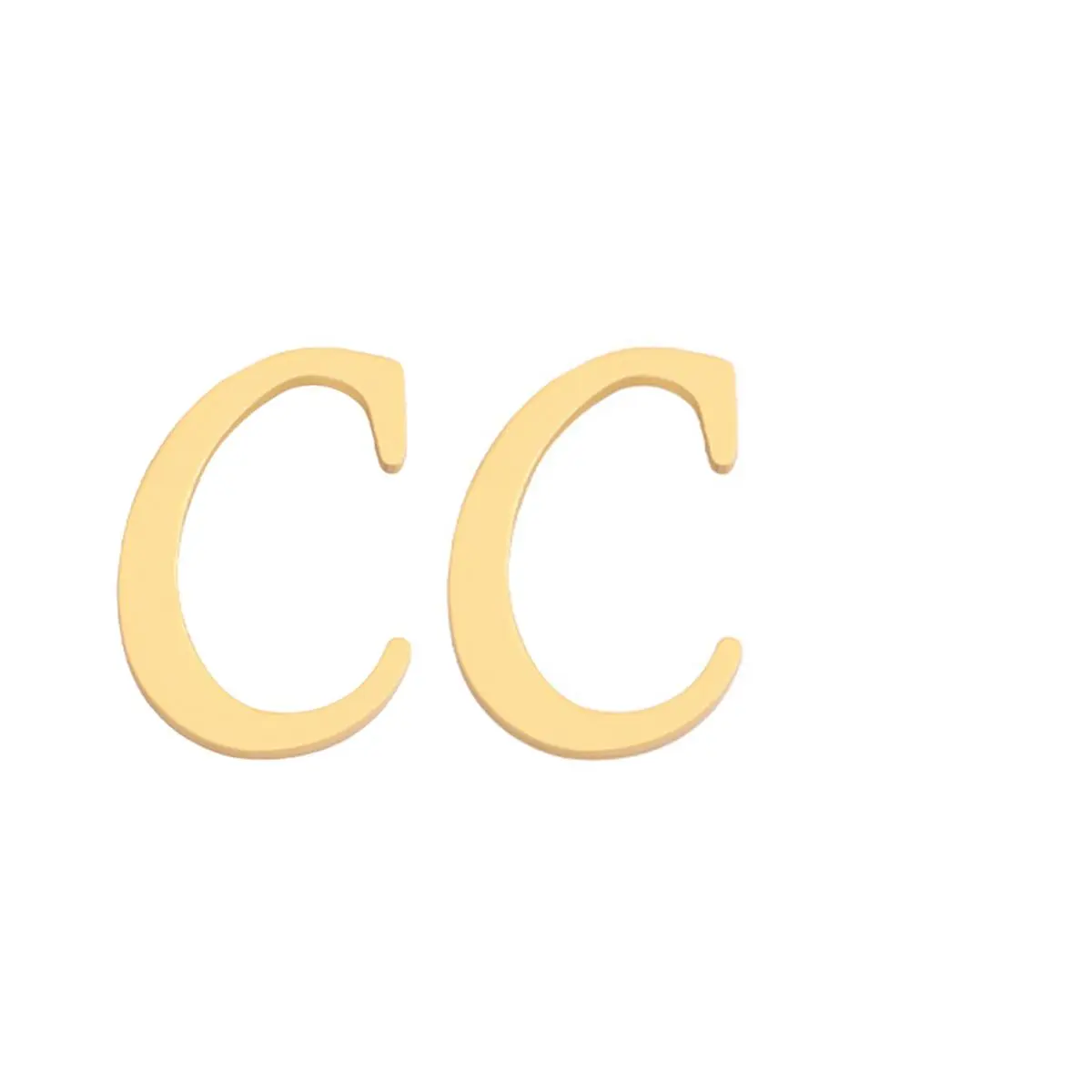 Initial Stud Earrings