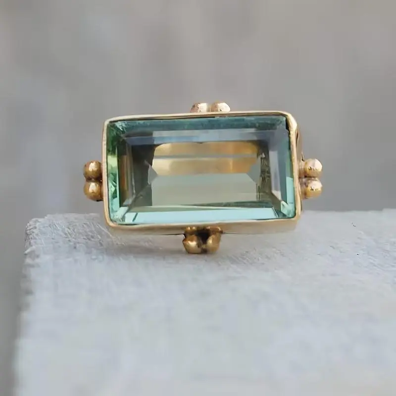 Emerald Rectangle Ring