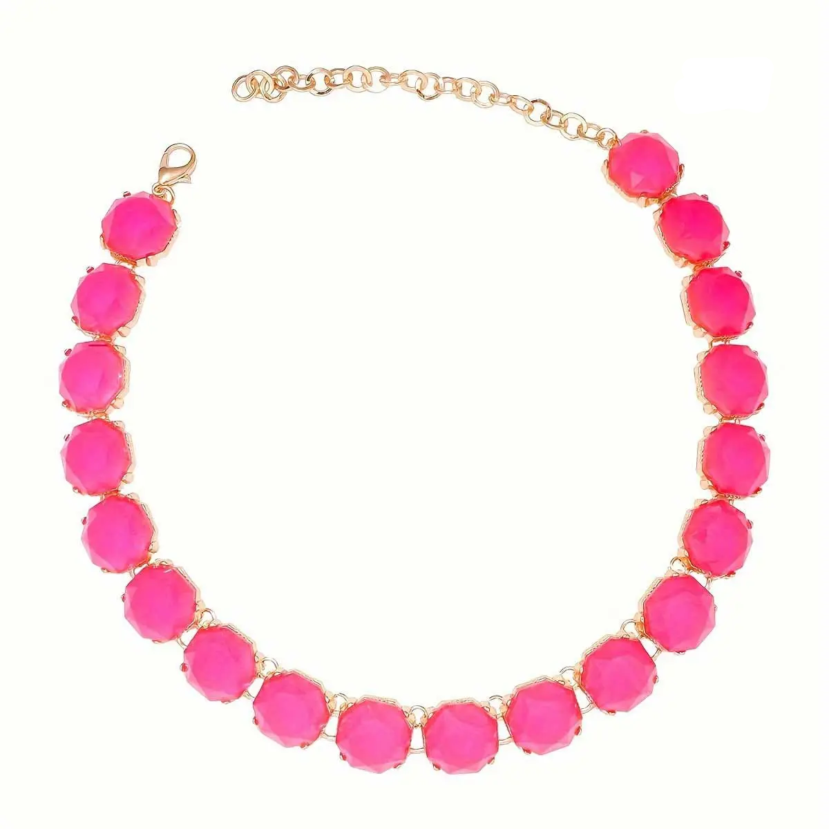 Multicolored Rainbow Crystal Necklace