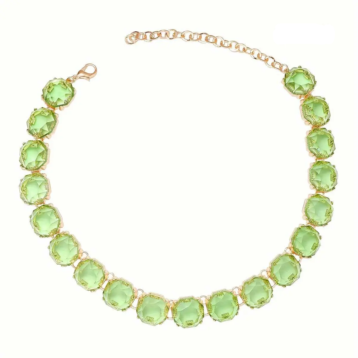 Multicolored Rainbow Crystal Necklace