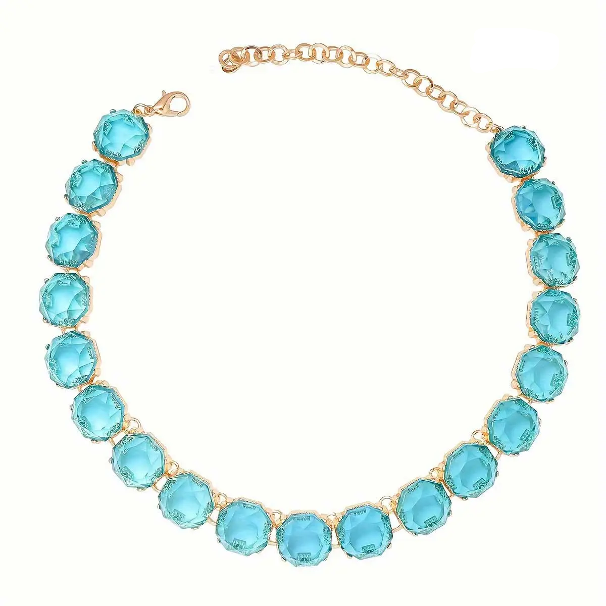 Multicolored Rainbow Crystal Necklace