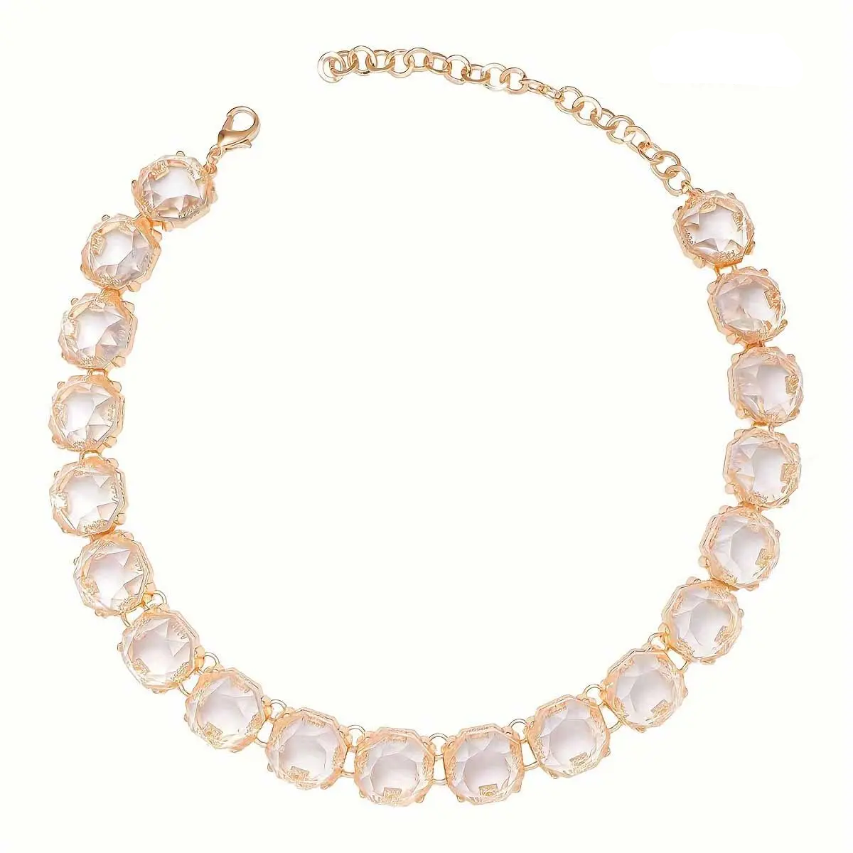 Multicolored Rainbow Crystal Necklace